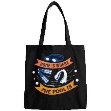 Discover Home is Where The Pool is - Swim Design Bags