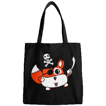 Discover Little Cute Captain Fox Pirate Animal Eye Patch Bags