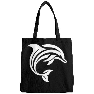 Discover Diver T Tattoo Style Dolphin Jumping Bags