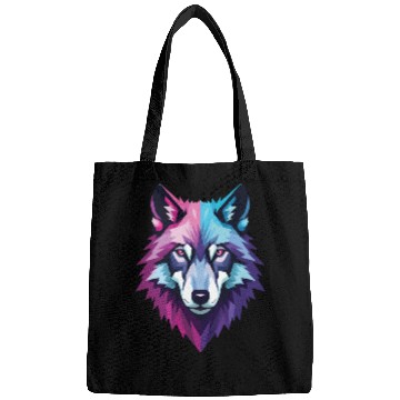 Discover A geometric Wolf Bags