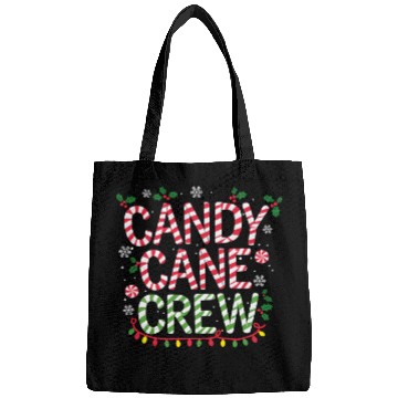 Discover Candy Cane Crew Funny Christmas Candy Cane Lover Bags