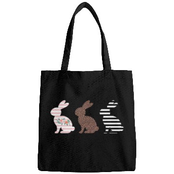 Discover Happy Easter Cute Easter Leopard Bunny Rabbit Bags