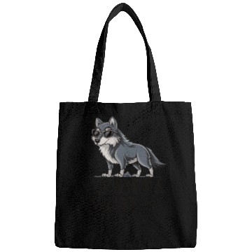 Discover Beautiful gift idea funny quote design Alpha Wolf Bags