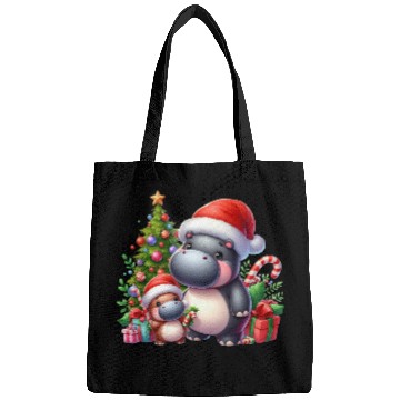Discover Christmas Hippo Bags
