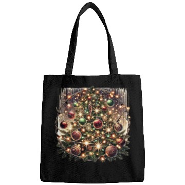Discover Sparkling Christmas Lights on Pine Tree Bags