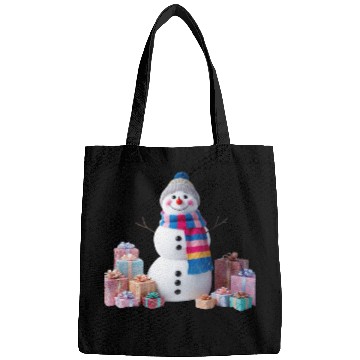 Discover "Festive Snowman Bags – Pastel Winter Charm