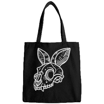 Discover Minimalistic Vector Rabbit Skull Kids Drawing Bags