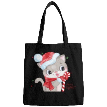 Discover Candy Cane Cuteness: Christmas Kitty Bags