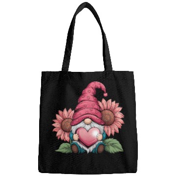 Discover Happy Valentines Gnome with Sunflower Bags
