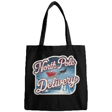 Discover Magical Arctic Night Santa Sleigh North Pole Bags