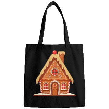Discover Festive Gingerbread House Print Bags