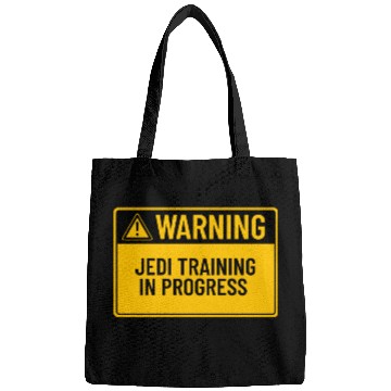Discover Warning: Jedi Training In Progress Bags