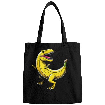 Discover Bananasaurus REX – Funny T-Rex Banana Design Bags