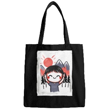 Discover Funny Happy Kid in Nature Bags