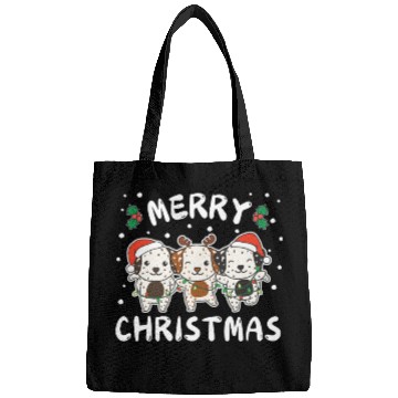 Discover Merry Christmas Cute Dalmatian Festive Lights Bags