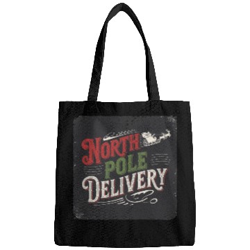 Discover North Pole Express Vintage Style Retro Christmas Bags