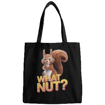 Discover Cute Squirrel Holding Acorn What Nut for Squirre Bags