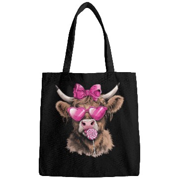 Discover Highland Cow Valentines, Valentines Day, Retro Bags