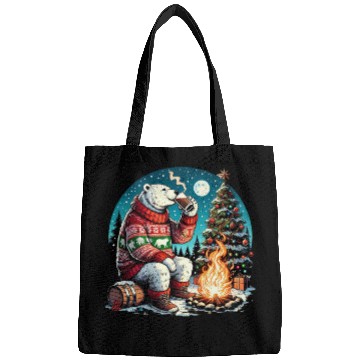 Discover Cozy Christmas Polar Bear: Eggnog & Fireside Cheer Bags