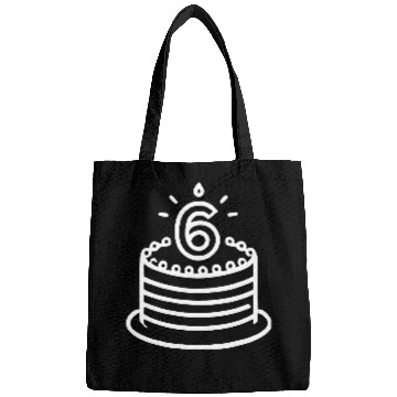 Discover Children 6th Birthday cake Kid Vector path20 Bags