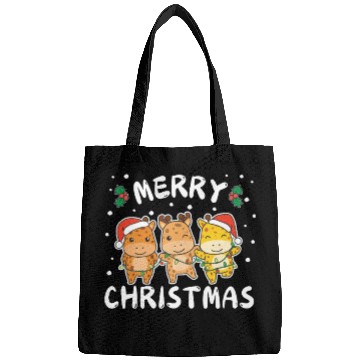 Discover Merry Christmas Cute Giraffe Festive Lights Bags