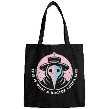 Discover "This Is What a Doctor Looks Like" Gothic Humor Bags