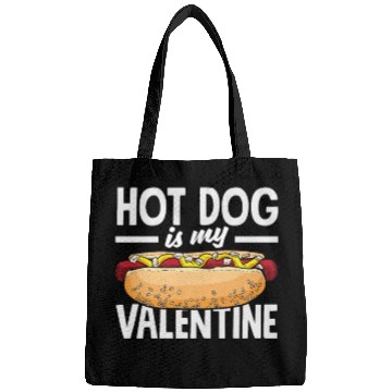 Discover Hot Dog Is My Valentine Delight Bags