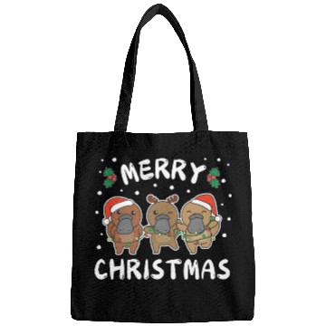 Discover Merry Christmas Cute Platypus Festive Lights Bags