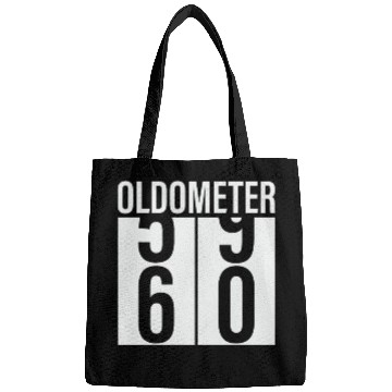 Discover Oldometer Odometer Funny 60th Birthday 60 yrs Joke Bags
