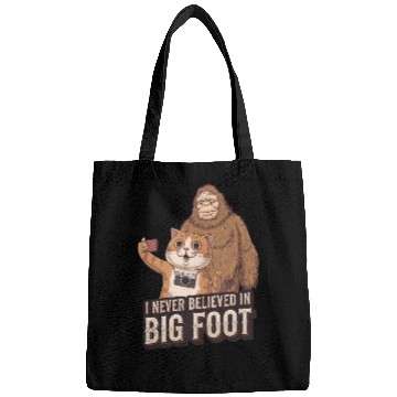 Discover Cat and Bigfoot funny Bags