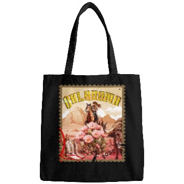 Discover Oklahoma Cowgirl Stamp Bags