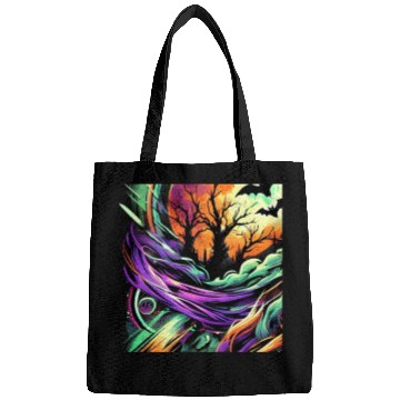 Discover Bags Halloween Graffiti Design - Neon Abstract