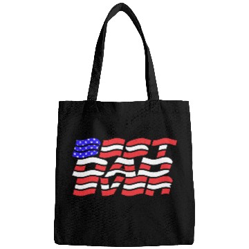 Discover Best Dad Ever US Flag Bags