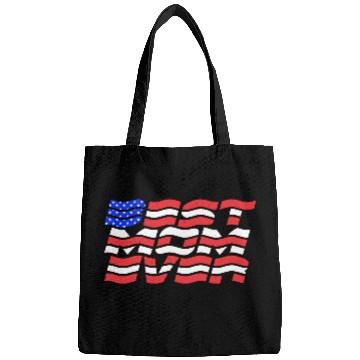 Discover Best Mom ever US Flag Bags