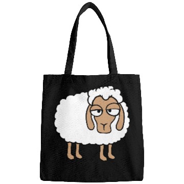 Discover Sheep Tired Bored Look Little Sweet Lamb Bad Mood Bags