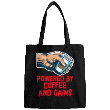Discover Powered By Coffee And Gains Bags