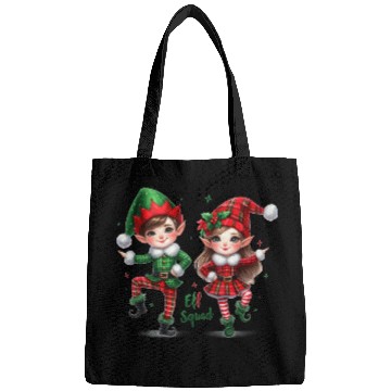 Discover Christmas Plaid ELF Squad Bags