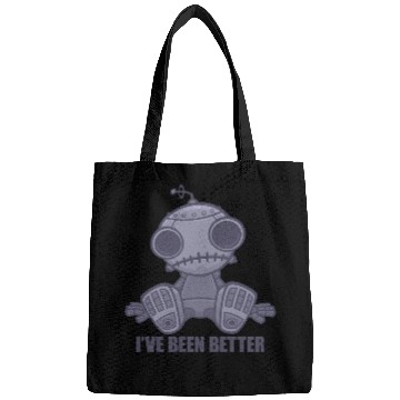 Discover I've Been Better Sad Robot Cartoon Bags