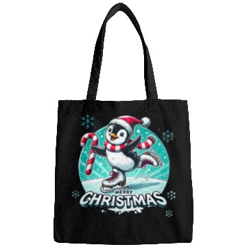 Discover Penguin Ice Skating Christmas Fun Bags
