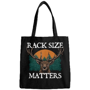 Discover Rack Size Matters Deer Hunting Elk Hunter Memes Bags
