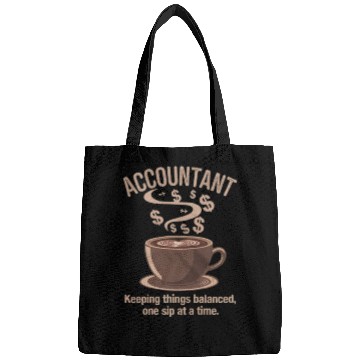 Discover Coffee + Numbers = Accountant Zen Bags