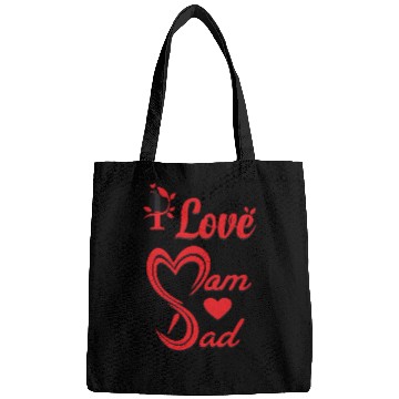 Discover i love mom dad Bags