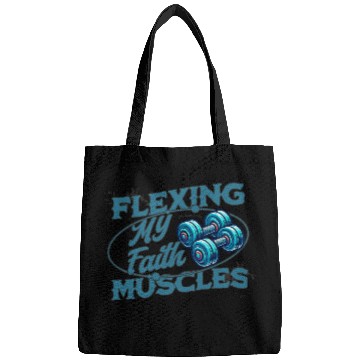 Discover Flexing My Faith Muscles- James 2:26 Bags