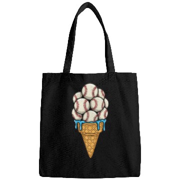 Discover Baseball Ice Cream Cone Bags