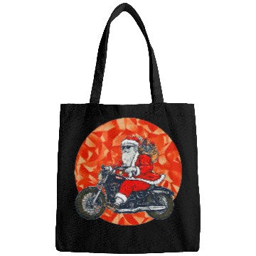 Discover Santa Claus on Motorcycle Christmas , Cool Santa Bags