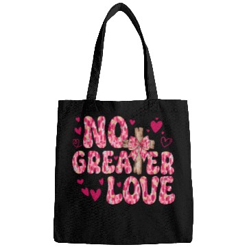 Discover No Greater Love Jesus Valentine Bags