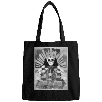 Discover Butterfly Black and White Santa Muerte Bags