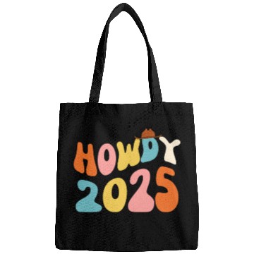 Discover Howdy 2025 funny 2025 NYE Groovy Bags