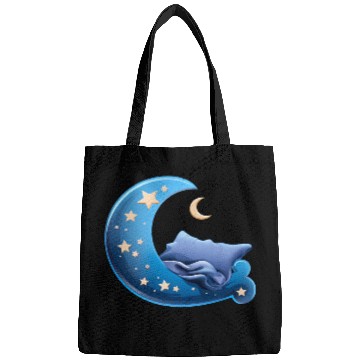 Discover Cartoon Sleep Icon Moon and Bed for Sleep Bags