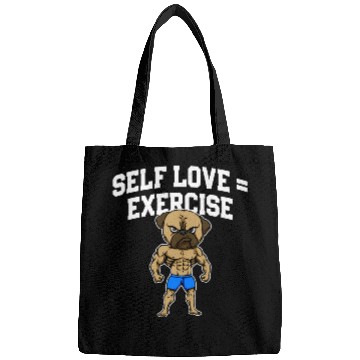 Discover Self Love Exercise Workout Motivational Quote Gym Bags